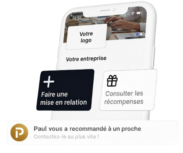 Étape de mise en relation entre entreprise et client dans un système d’apport d’affaires et de parrainage